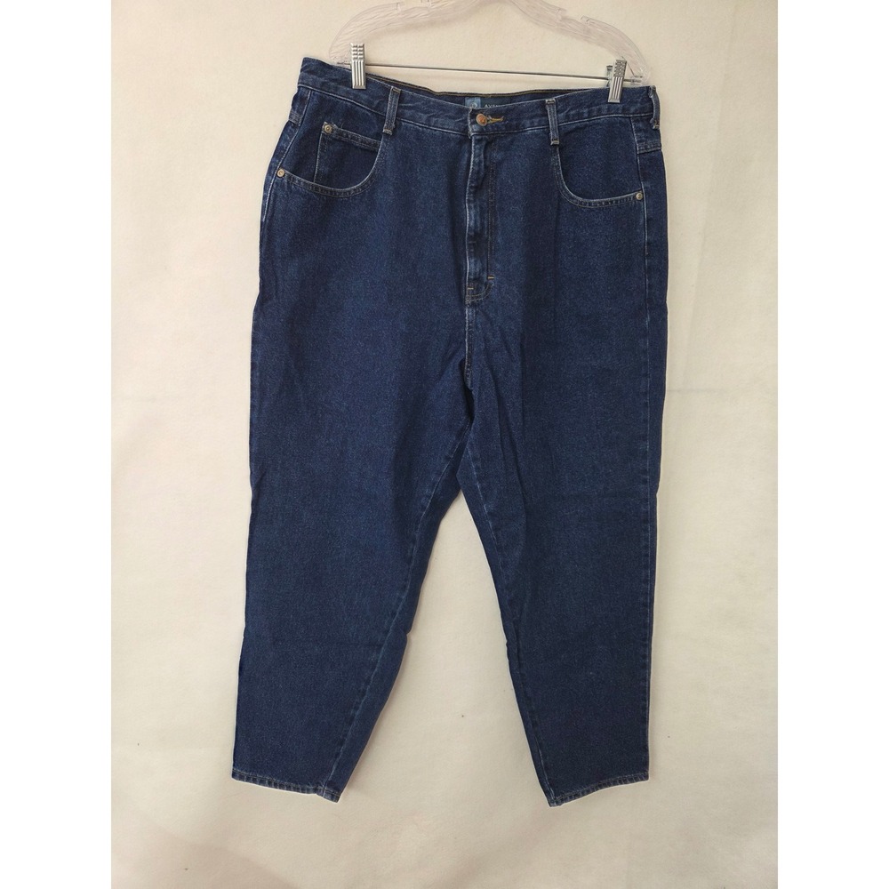 Avenue Blues Classic Jeans Womens 20 AVG Dark Wash High Rise 100% Cotton New Vtg